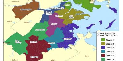 نقشہ کے بوسٹن اضلاع