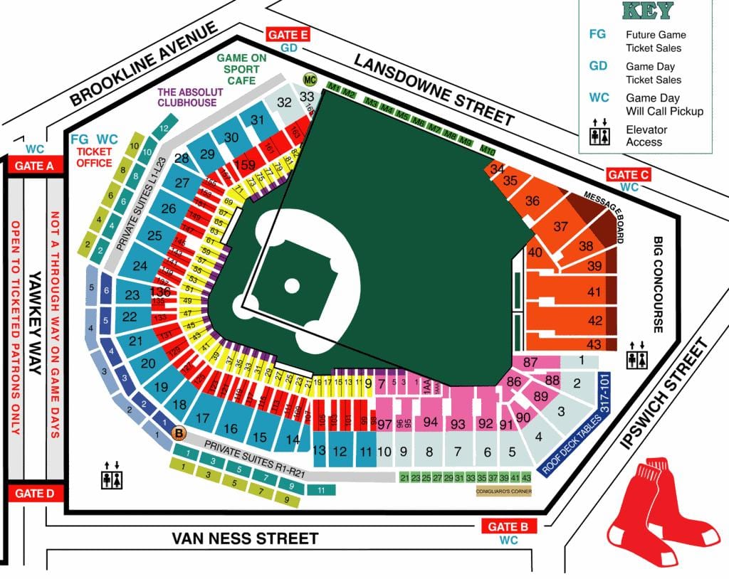 Fenway نشست کا نقشہ