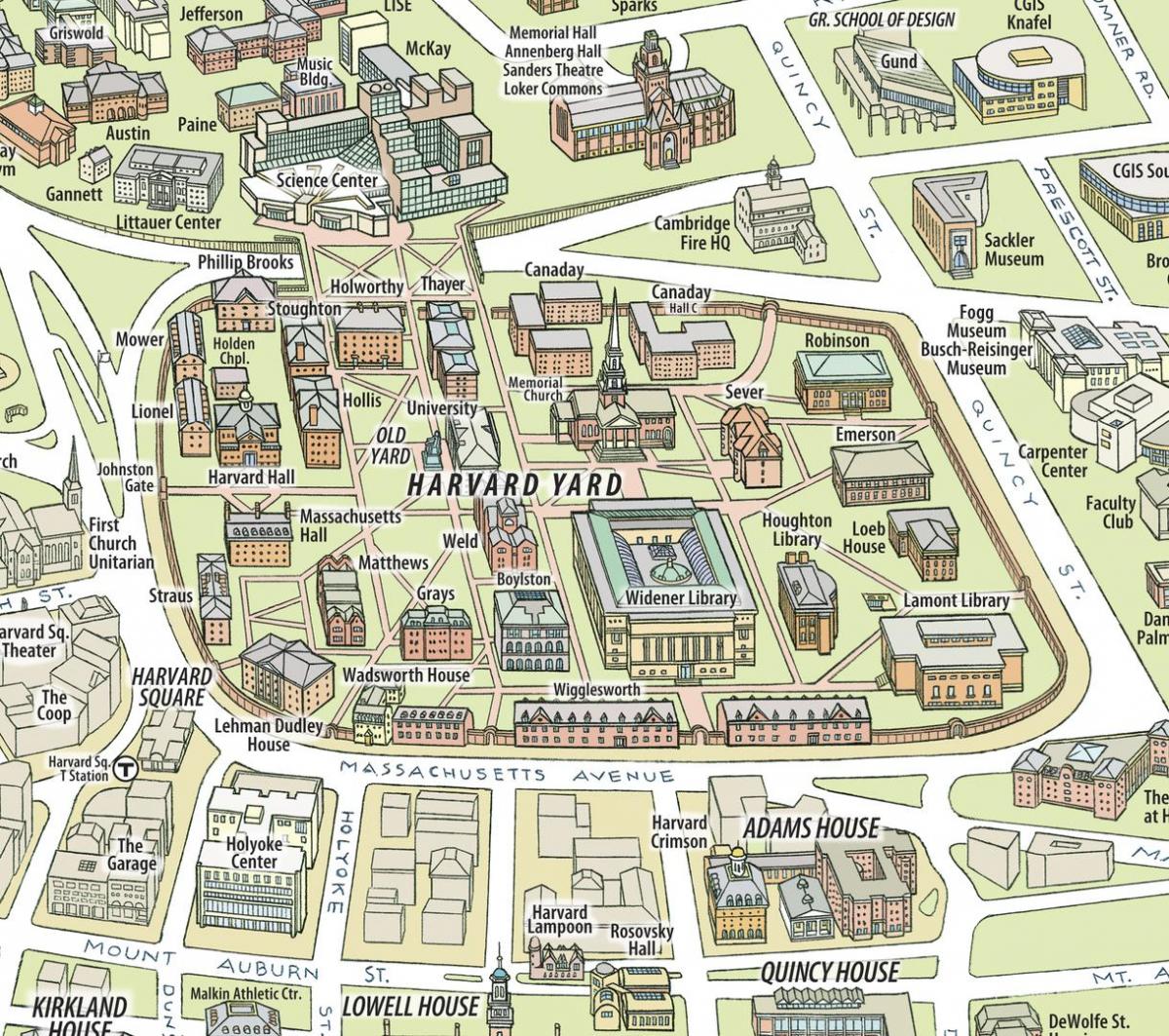 نقشہ کی ہارورڈ یونیورسٹی