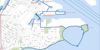 Harborwalk بوسٹن کا نقشہ